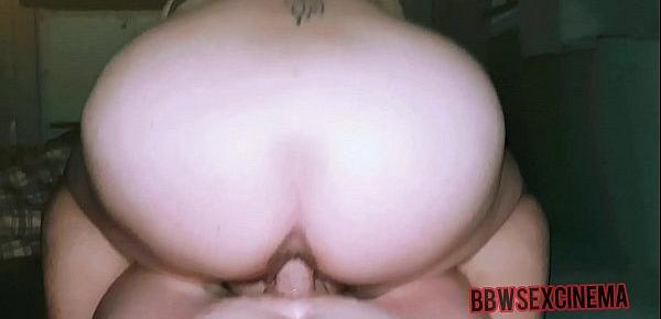  BBW Wife Shows Tits And Pussy And Rides Hard Cock